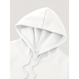 3pcs Men's Casual Fashion Brand Print Hoodie, Long Sleeve Pullover Sweatshirt Set