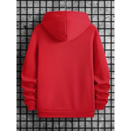 [4pcs Tatoris Print Sweater Set] 4pcs Men's Tatoris Print Sweater Set | Fashionable & Casual Drawstring Hooded Sweaters | Comfortable Long-Sleeved for Autumn & Winter