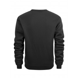 5pcs Men'S Fleece Crew Neck Sweatshirts - Solid Color Long Sleeve Pullover Set, Beige, Gray, Green, Navy Blue, Black - Ideal for Casual Wear, Outdoor Activities, Hiking, Gym, Travel, Hiking Apparel|Casual Style|Comfortable Fit, Sweater Set