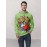 Lime Green Men's 3D Funny Cartoon Graphic Hooded Sweatshirt with Music Band & Retro TV Print, Soft Warm Pullover for Autumn Winter Casual Wear, Machine Washable Digital Hoodie for Themed Parties & Everyday Outfits