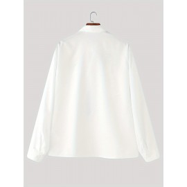 INCERUN Men Lapel Collar Long Sleeve Shirts Floral Printed Casual Blouse