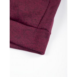 Men'S Cozy Fleece-Lined Sleeveless Vest - Maroon Zip-Up with Pockets, Retro Casual Style, Warm & Comfortable for Fall/Winter, Versatile Outdoor & Sporty Wear, Winter Vest, Sporty Vest, Minimalist Design, Soft Texture