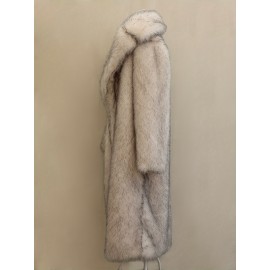 [New Fox Fur Coat] Warm Fashion Mid-Length Fox Fur Plush Collar Suit Coat | Men's Casual Fleece Outerwear, Comfortable Loose Luxurious Grass Coat, New Thickened Versatile Trendy