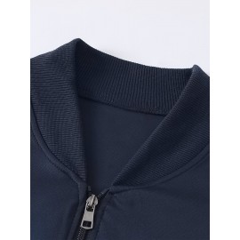 [Sporty Zip-Up Jacket] Rasta Colors Men's Lion Graphic Print Zip-Up Jacket | Machine Washable Regular Fit Outerwear, Sporty Casual Stand Collar Winter Coat, Autumn Apparel, Ethiopia Text