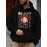 [Cozy Cartoon Hoodie] Cozy Comfort Cartoon Print Men's Hoodie | Long Sleeve Pullover with Fun Animated Character Design, Light Gray, Perfect for Fall and Winter