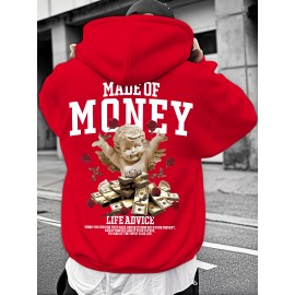 [Trendy Red Hoodie] Trendy Men's Red Hoodie with 