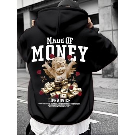 [Trendy Red Hoodie] Trendy Men's Red Hoodie with 